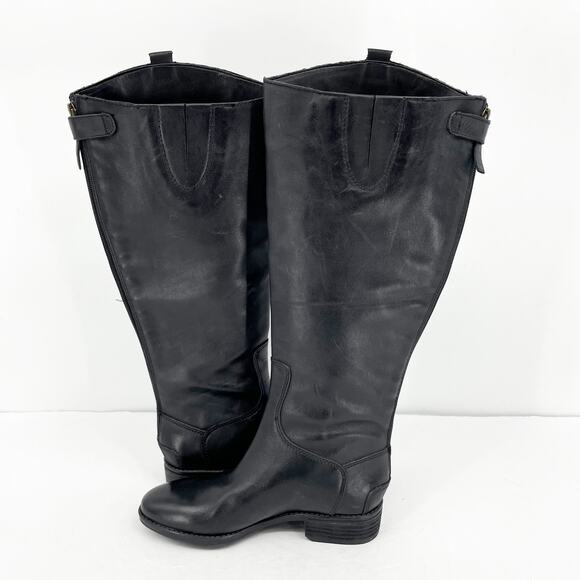 Sam Edelman Womens Penny Riding Boot US 4 EU 33.5 Wide Calf Black Leather NWOB - Picture 7 of 13